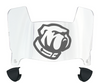 The Citadel Bulldogs Mini Football Helmet Visor Shield w/ Clips - PICK VISOR & LOGO COLOR