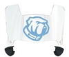 The Citadel Bulldogs Mini Football Helmet Visor Shield w/ Clips - PICK VISOR & LOGO COLOR
