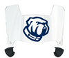 The Citadel Bulldogs Mini Football Helmet Visor Shield w/ Clips - PICK VISOR & LOGO COLOR