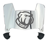 The Citadel Bulldogs Mini Football Helmet Visor Shield w/ Clips - PICK VISOR & LOGO COLOR