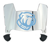 The Citadel Bulldogs Mini Football Helmet Visor Shield w/ Clips - PICK VISOR & LOGO COLOR