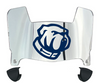 The Citadel Bulldogs Mini Football Helmet Visor Shield w/ Clips - PICK VISOR & LOGO COLOR