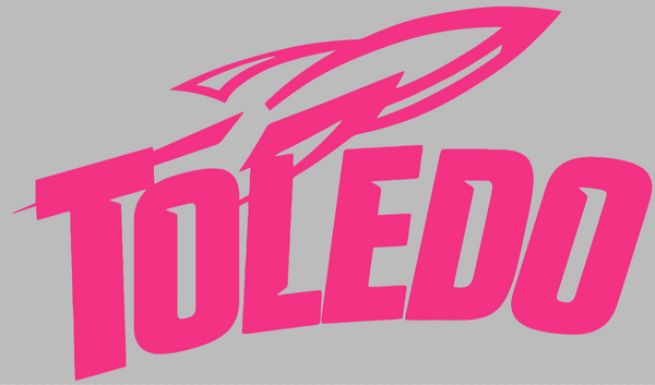 Toledo Rockets HOT PINK Team Logo Premium DieCut Vinyl Decal PICK SIZE