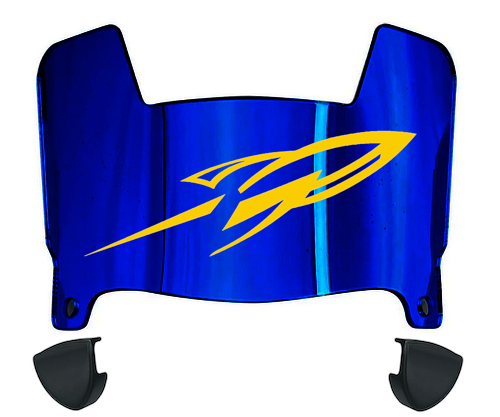 Toledo Rockets Mini Football Helmet Visor Shield w/ Clips - PICK VISOR & LOGO COLOR