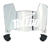 Toledo Rockets Mini Football Helmet Visor Shield w/ Clips - PICK VISOR & LOGO COLOR