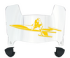 Toledo Rockets Mini Football Helmet Visor Shield w/ Clips - PICK VISOR & LOGO COLOR