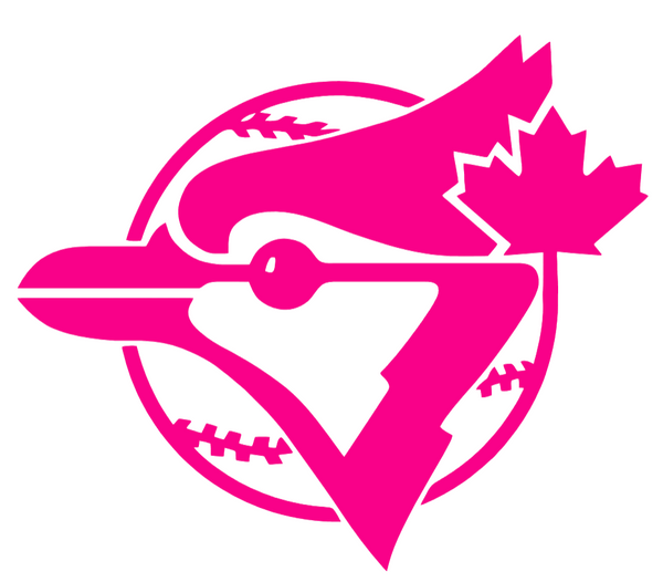 Toronto Blue Jays Hot Pink Retro Throwback 1970s-1990s Logo Premium DieCut Vinyl Decal PICK SIZE