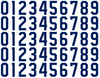 Toronto Maple Leafs Helmet Jersey Style Vinyl Number Decal Sheet Set of 50 #0-9 - Pick Color & Size