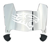Towson Tigers Mini Football Helmet Visor Shield w/ Clips - PICK VISOR & LOGO COLOR