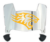 Towson Tigers Mini Football Helmet Visor Shield w/ Clips - PICK VISOR & LOGO COLOR