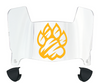 Towson Tigers Mini Football Helmet Visor Shield w/ Clips - PICK VISOR & LOGO COLOR
