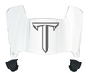 Troy Tojans Mini Football Helmet Visor Shield w/ Clips - PICK VISOR & LOGO COLOR