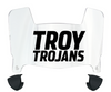 Troy Tojans Mini Football Helmet Visor Shield w/ Clips - PICK VISOR & LOGO COLOR
