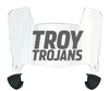 Troy Tojans Mini Football Helmet Visor Shield w/ Clips - PICK VISOR & LOGO COLOR