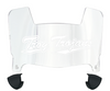 Troy Tojans Mini Football Helmet Visor Shield w/ Clips - PICK VISOR & LOGO COLOR