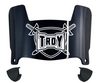 Troy Tojans Mini Football Helmet Visor Shield w/ Clips - PICK VISOR & LOGO COLOR