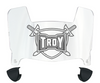 Troy Tojans Mini Football Helmet Visor Shield w/ Clips - PICK VISOR & LOGO COLOR