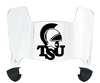 Troy Tojans Mini Football Helmet Visor Shield w/ Clips - PICK VISOR & LOGO COLOR