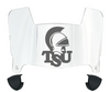 Troy Tojans Mini Football Helmet Visor Shield w/ Clips - PICK VISOR & LOGO COLOR
