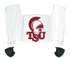 Troy Tojans Mini Football Helmet Visor Shield w/ Clips - PICK VISOR & LOGO COLOR