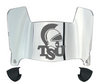 Troy Tojans Mini Football Helmet Visor Shield w/ Clips - PICK VISOR & LOGO COLOR