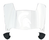 Troy Tojans Mini Football Helmet Visor Shield w/ Clips - PICK VISOR & LOGO COLOR