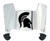 Troy Tojans Mini Football Helmet Visor Shield w/ Clips - PICK VISOR & LOGO COLOR