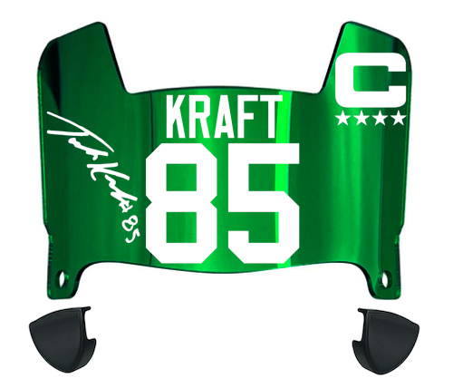 Tucker Kraft Green Bay Packers Mini Football Helmet Visor w/ Clips - PICK COLOR