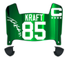 Tucker Kraft Green Bay Packers Mini Football Helmet Visor w/ Clips - PICK COLOR