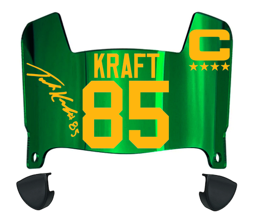 Tucker Kraft Green Bay Packers Mini Football Helmet Visor w/ Clips - PICK COLOR
