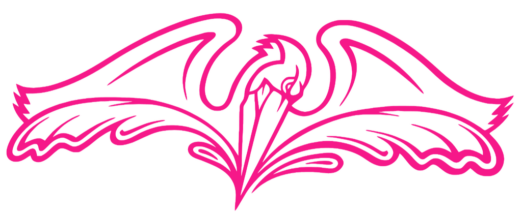 Tulane Green Wave Hot Pink Retro Throwback Logo Premium DieCut Vinyl Decal PICK SIZE