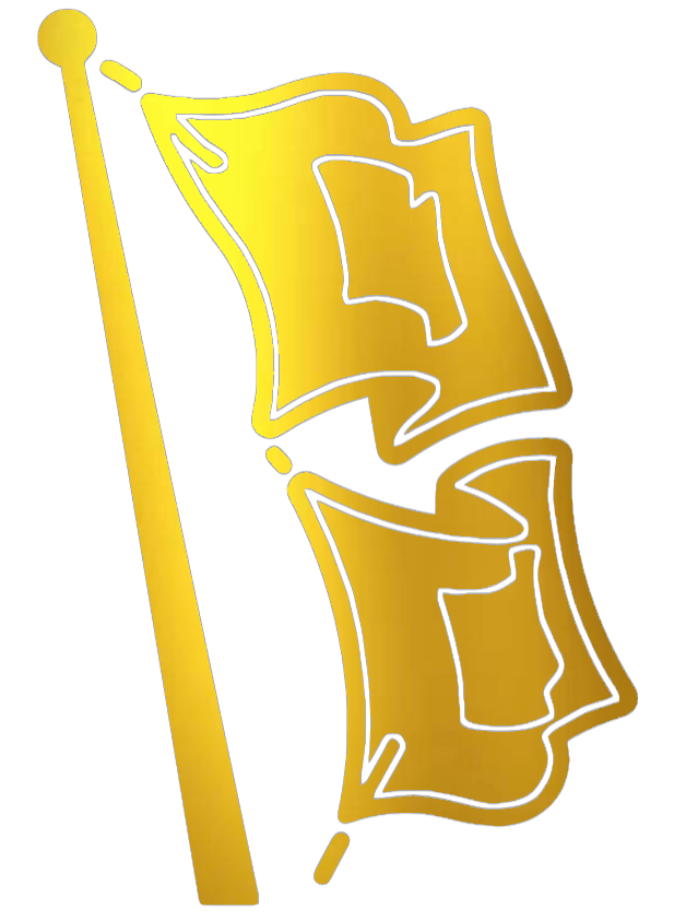 Tulsa Golden Hurricane GOLD CHROME MIRROR Alternate Logo Premium DieCut Vinyl Decal PICK SIZE