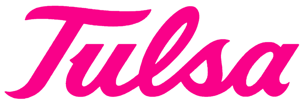 Tulsa Golden Hurricane Hot Pink Team Logo Premium DieCut Vinyl Decal PICK SIZE
