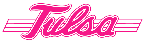 Tulsa Golden Hurricane Hot Pink Retro Throwback Logo Premium DieCut Vinyl Decal PICK SIZE