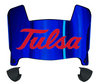 Tulsa Golden Hurricane Mini Football Helmet Visor Shield w/ Clips - PICK VISOR & LOGO COLOR