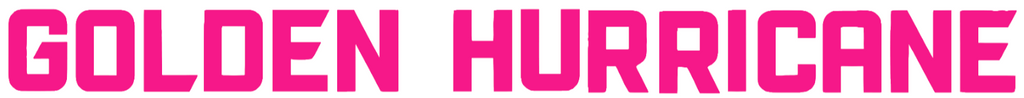 Tulsa Golden Hurricane Hot Pink Team Name Logo Premium DieCut Vinyl Decal PICK SIZE