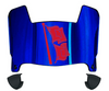 Tulsa Golden Hurricane Mini Football Helmet Visor Shield w/ Clips - PICK VISOR & LOGO COLOR