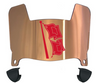Tulsa Golden Hurricane Mini Football Helmet Visor Shield w/ Clips - PICK VISOR & LOGO COLOR