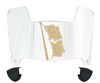 Tulsa Golden Hurricane Mini Football Helmet Visor Shield w/ Clips - PICK VISOR & LOGO COLOR