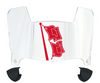 Tulsa Golden Hurricane Mini Football Helmet Visor Shield w/ Clips - PICK VISOR & LOGO COLOR