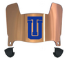 Tulsa Golden Hurricane Mini Football Helmet Visor Shield w/ Clips - PICK VISOR & LOGO COLOR