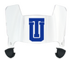 Tulsa Golden Hurricane Mini Football Helmet Visor Shield w/ Clips - PICK VISOR & LOGO COLOR