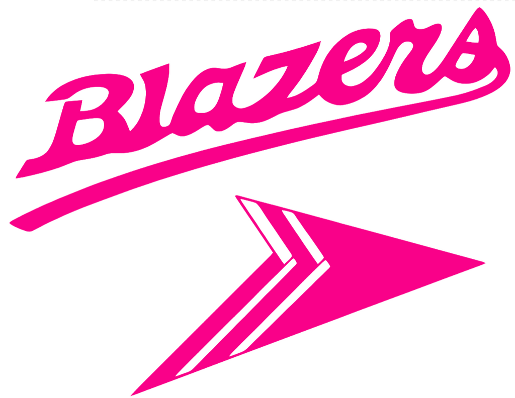 UAB Blazers Hot Pink Retro Throwback Logo Premium DieCut Vinyl Decal PICK SIZE