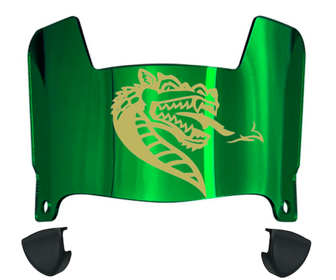 UAB Blazers Mini Football Helmet Visor Shield w/ Clips - PICK VISOR & LOGO COLOR