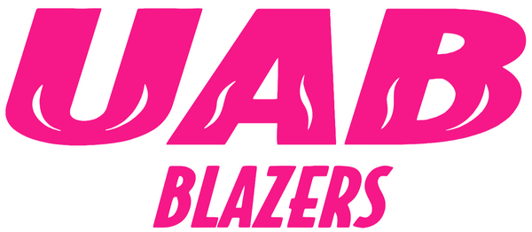 UAB Blazers Hot Pink Team Name Logo Premium DieCut Vinyl Decal PICK SIZE