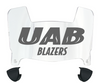 UAB Blazers Mini Football Helmet Visor Shield w/ Clips - PICK VISOR & LOGO COLOR