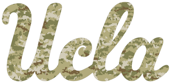 UCLA Bruins Team Logo Salute to Service Camouflage Camo Vinyl Decal PICK SIZE