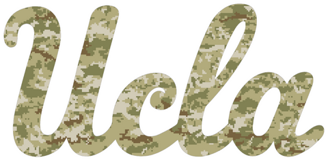 UCLA Bruins Team Logo Salute to Service Camouflage Camo Vinyl Decal PICK SIZE