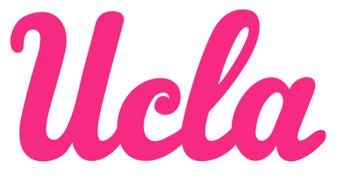 UCLA Bruins HOT PINK Team Logo Premium DieCut Vinyl Decal PICK SIZE