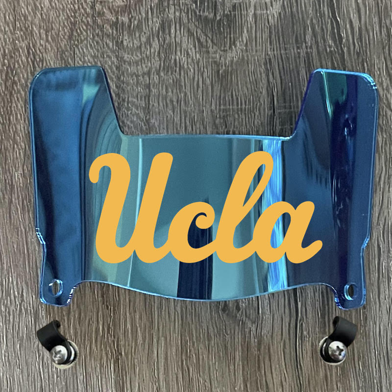 UCLA Bruins Mini Football Helmet Visor Shield w/ Clips - PICK VISOR & LOGO COLOR